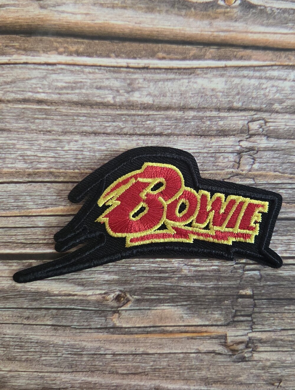 David Bowie 90s Rock N Roll Embroidered Iron on Patch